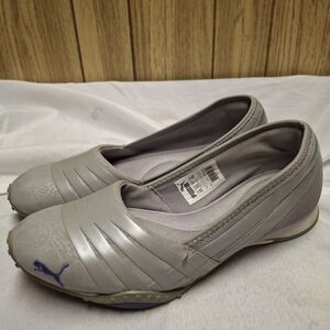 Puma Asha Alt 2 Flats Womens 7 Gray Mesh Casual Slip On Comfort Casual Shoes